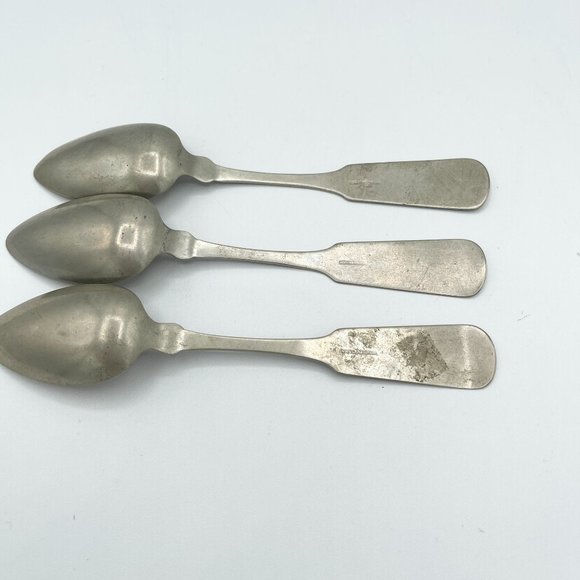 Hall & Elton Antique Spoons Set of 3 RARE 1850-1899 Wallingford, Connecticut CT - Picture 8 of 13